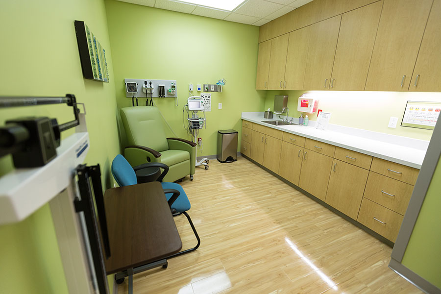 green triage room