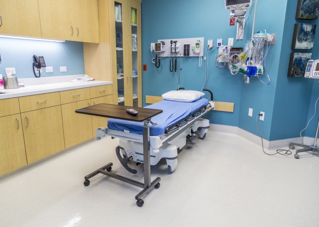 patient room at emergency center