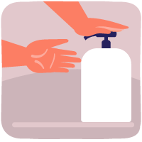 Provide hand sanitizer