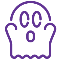 Purple ghost icon