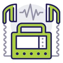 Heart Failure - defibrillator icon